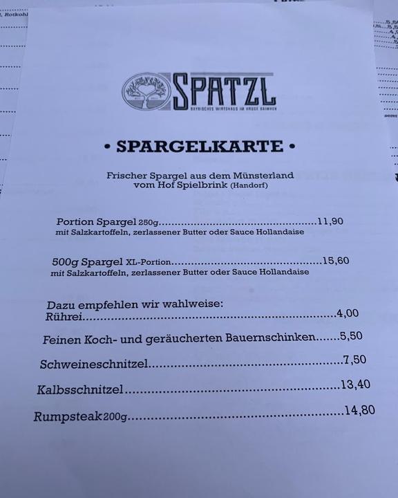 Spatzl Bayrisches Wirtshaus